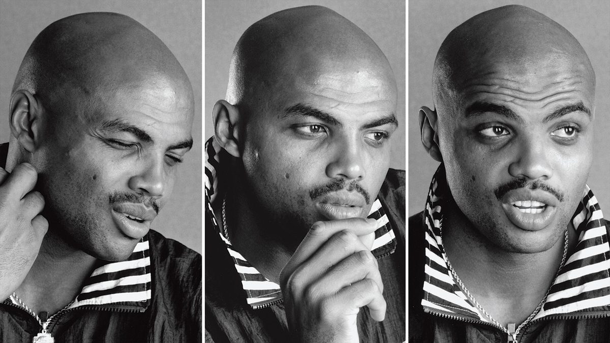 Charles Barkley makes three different faces.