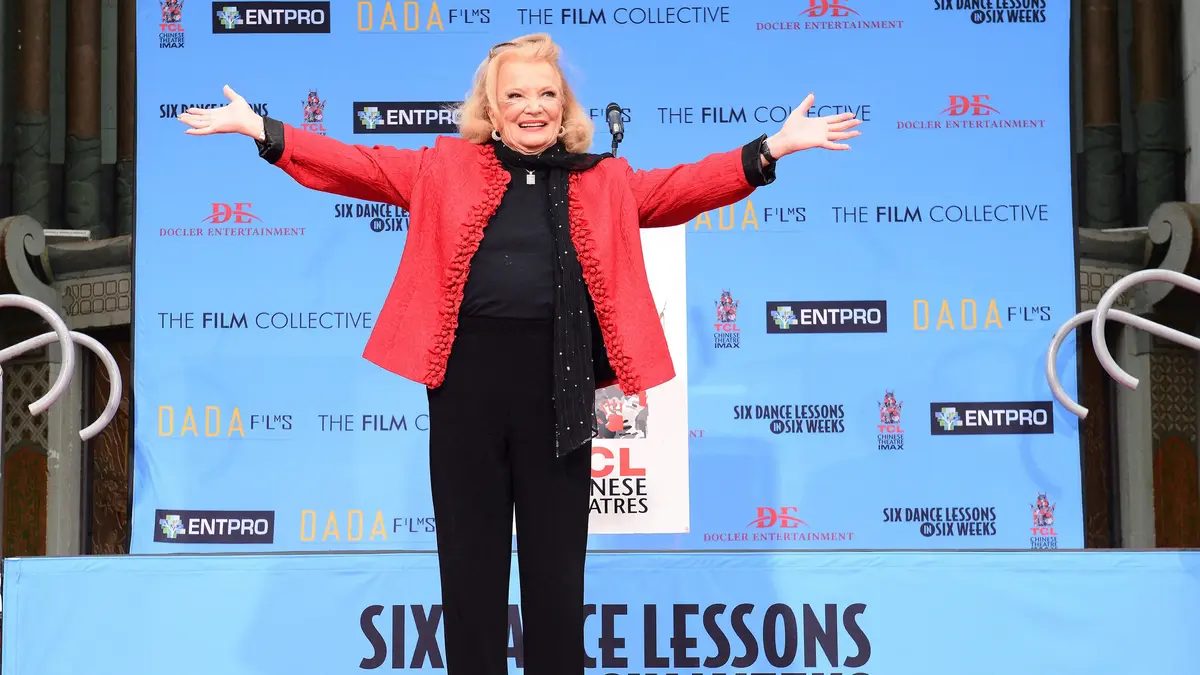 Gena Rowlands is honored with handprint and footprint ceremony at TCL Chinese Theatre in Los Angeles, CA, USA on December 5, 2014.