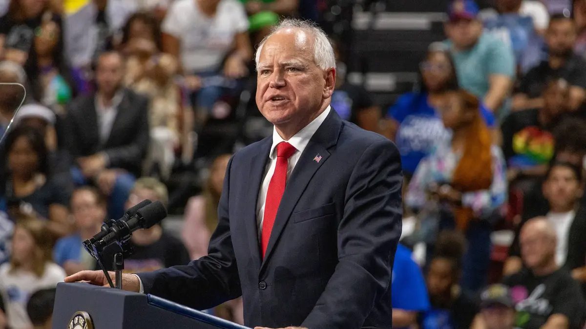 Vice President Kamala Harris and Running Mate, Governor Tim Walz attend Campaign Rally at the University of Las Vegas Thomas & Mack Center