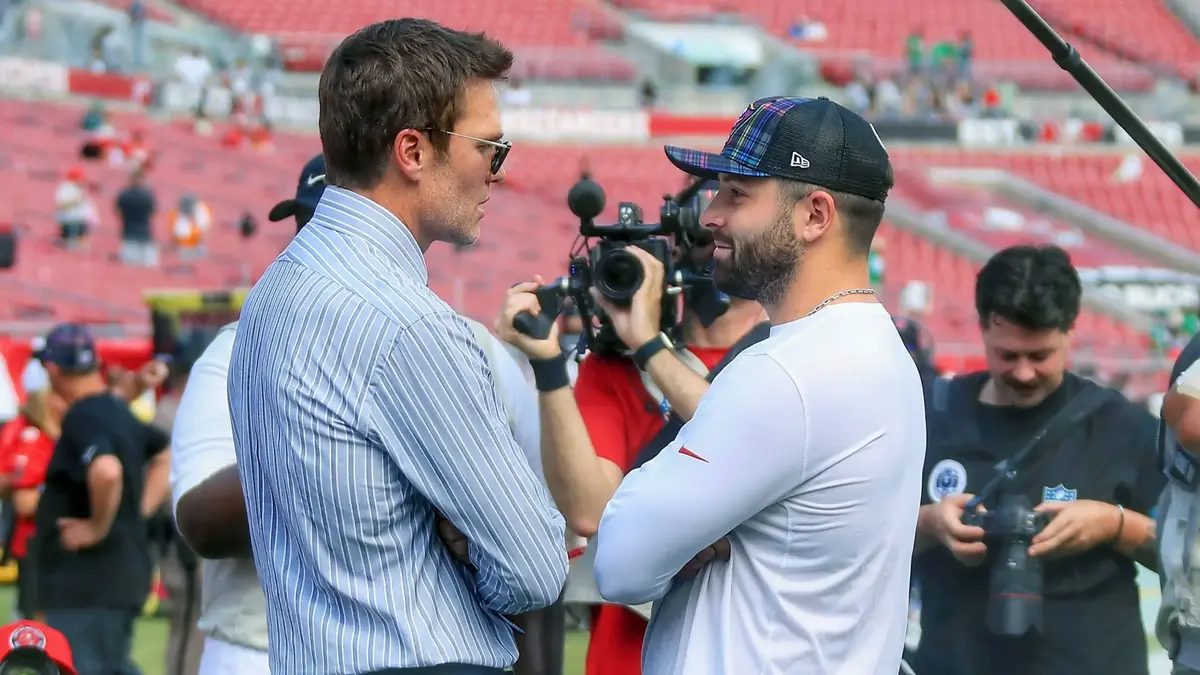 Tampa Bay Buccaneers quarterback Baker Mayfield clears the air with former Bucs signal-caller Tom Brady.