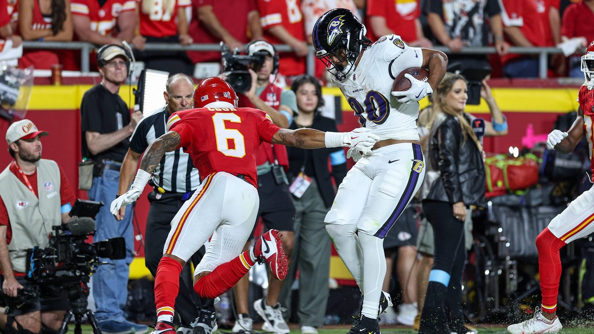 Baltimore Ravens tight end Isaiah Likely