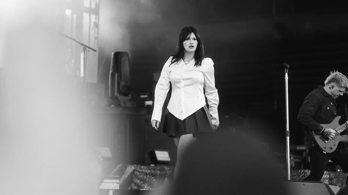 Courtney LaPlante on stage