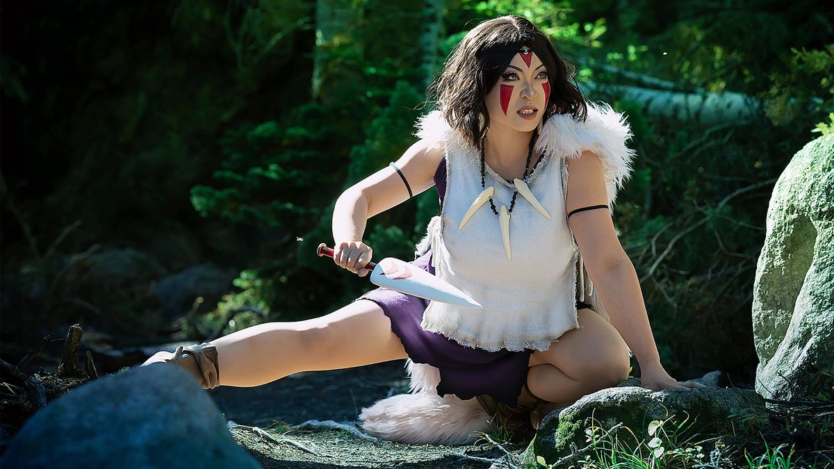 Yaya Han dressed as Princess Mononoke
