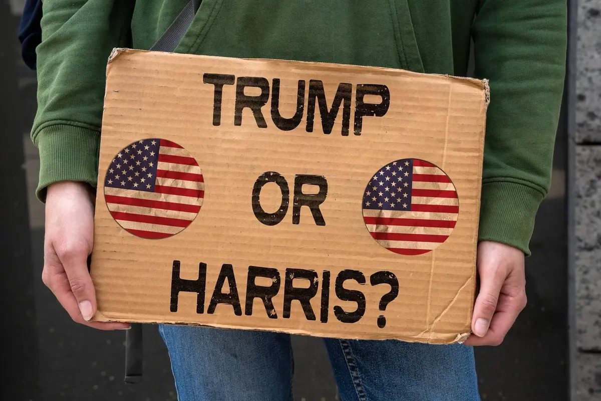 Former President Donald Trump and Vice President Kamala Harris will see results of the U.S. election on November 5, 2024.
