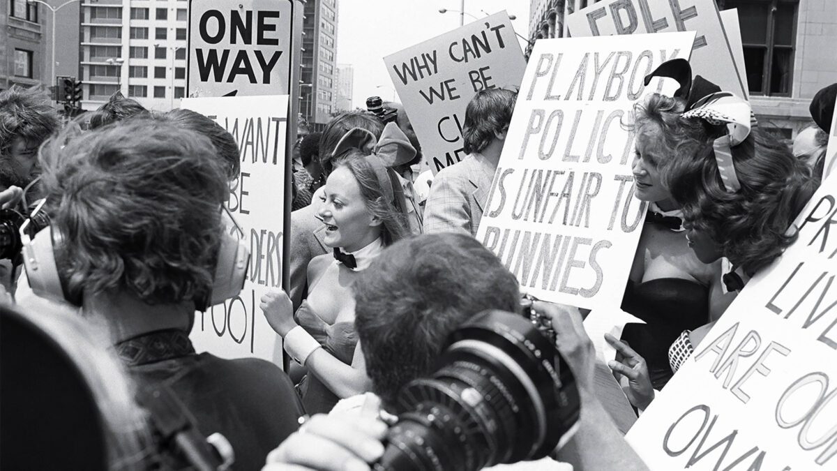 Hero Playboy Bunny Lib Protest 16x9